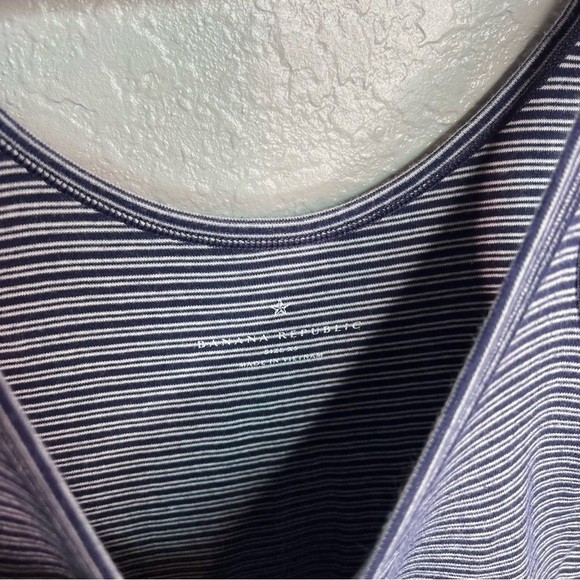 Banana Republic Striped Blue Tank Top - Picture 3 of 4